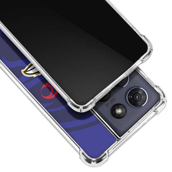 NFL Baltimore Ravens Double Vision Moto G Power 5G (2025) Clear Case