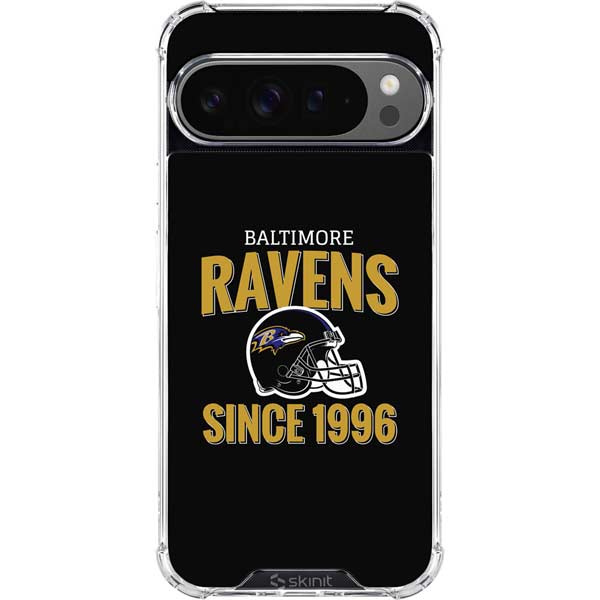 NFL Baltimore Ravens Helmet Google Pixel 10 Pro Clear Case