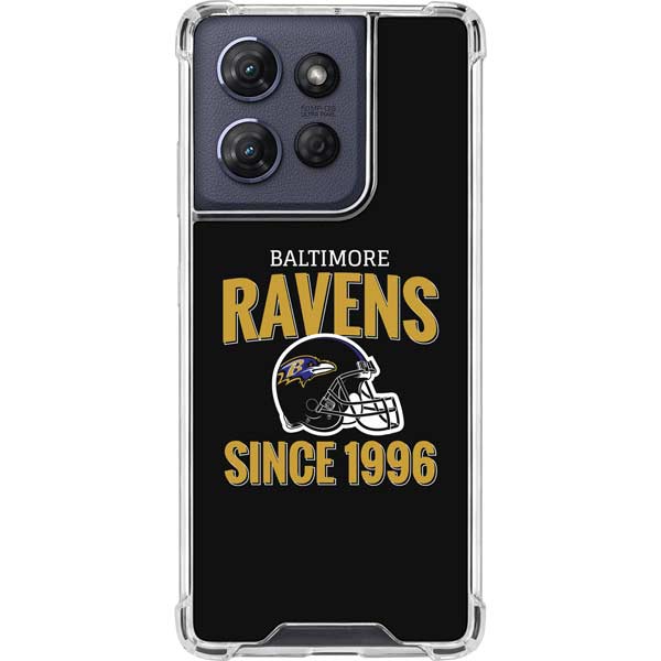 NFL Baltimore Ravens Helmet Moto G 5G (2025) Clear Case