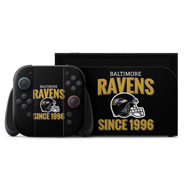 NFL Baltimore Ravens Helmet Nintendo Switch 2 (2025) with Joy-Con Skin