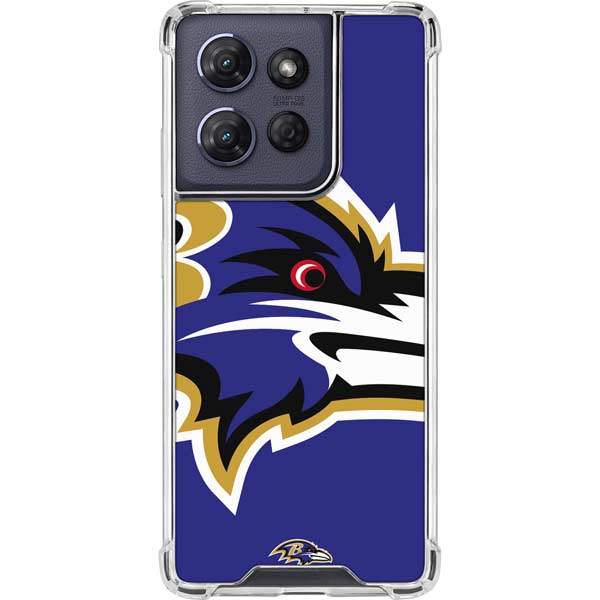 NFL Baltimore Ravens Large Logo Moto G 5G (2025) Clear Case
