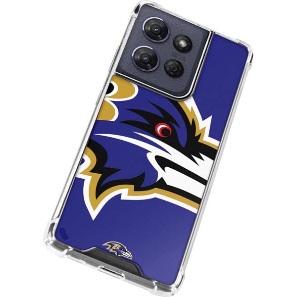 NFL Baltimore Ravens Large Logo Moto G 5G (2025) Clear Case