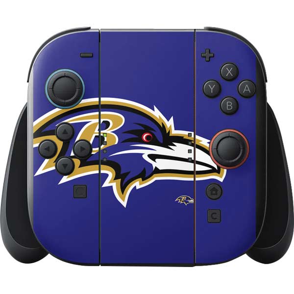NFL Baltimore Ravens Large Logo Nintendo Switch 2 (2025) with Joy-Con Skin