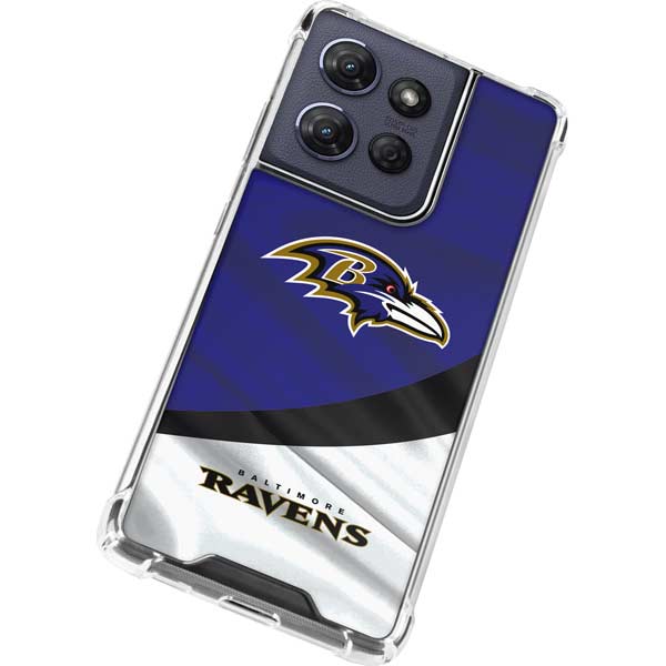 NFL Baltimore Ravens Moto G 5G (2025) Clear Case