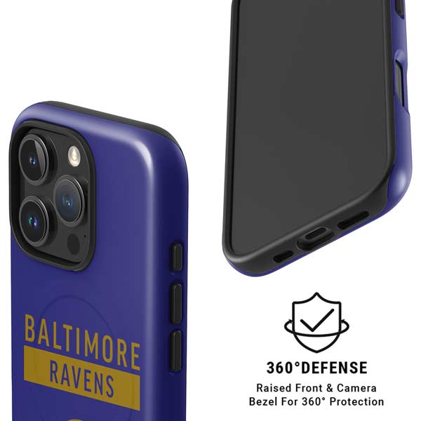 NFL Baltimore Ravens Purple Performance Series iPhone 16 Pro Magsafe Impact Case