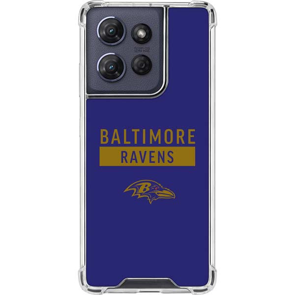 NFL Baltimore Ravens Purple Performance Series Moto G Play 5G (2025) Clear Case