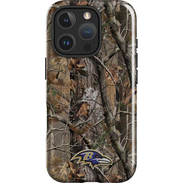 NFL Baltimore Ravens Realtree AP Camo iPhone 16 Pro Max Magsafe Impact Case