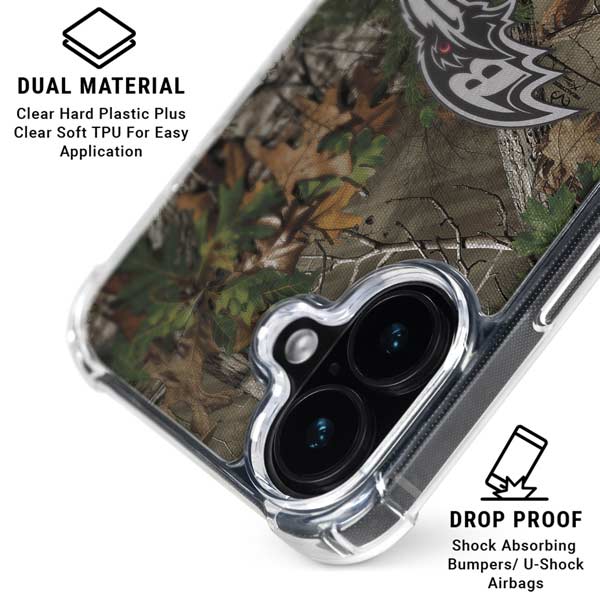 NFL Baltimore Ravens Realtree Xtra Green Camo iPhone 17 Clear Case