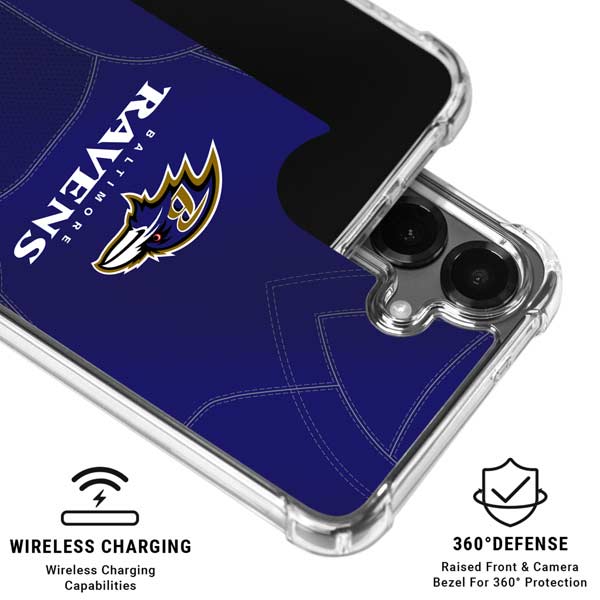 NFL Baltimore Ravens Team Jersey Galaxy S26 Clear Case