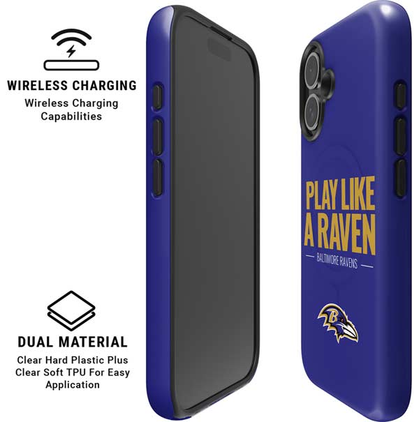 NFL Baltimore Ravens Team Motto iPhone 16 Magsafe Impact Case