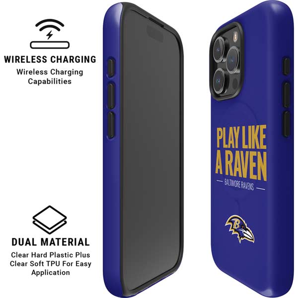 NFL Baltimore Ravens Team Motto iPhone 16 Pro Max Magsafe Impact Case