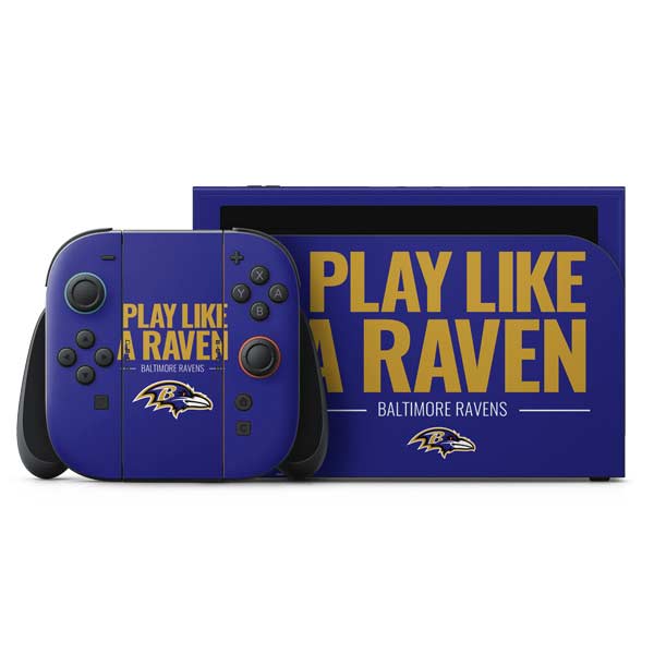 NFL Baltimore Ravens Team Motto Nintendo Switch 2 (2025) with Joy-Con Skin