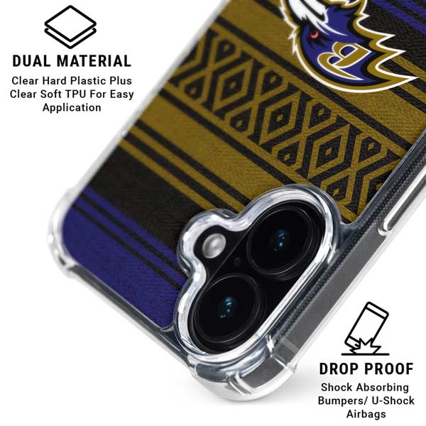 NFL Baltimore Ravens Trailblazer iPhone 17 Clear Case