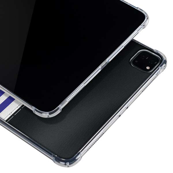 NFL Baltimore Ravens White Striped iPad Pro 11in (2024) Clear Case