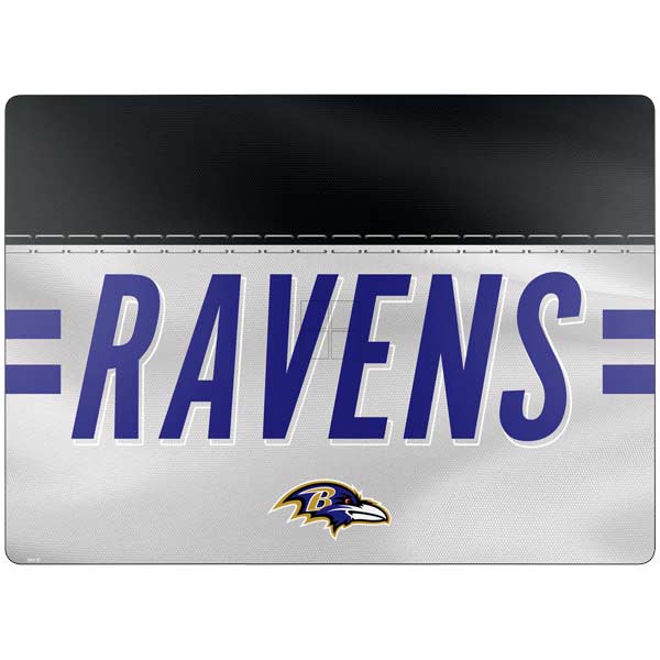 NFL Baltimore Ravens White Striped Surface Laptop 7 15in Skin