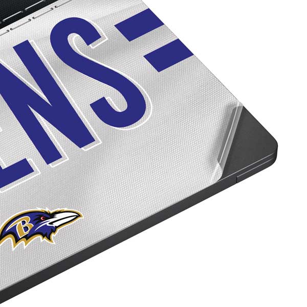 NFL Baltimore Ravens White Striped Surface Laptop 7 15in Skin