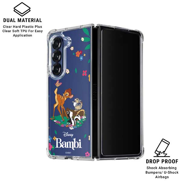 Disney Bambi and Friends Galaxy Z Fold7 Clear Case