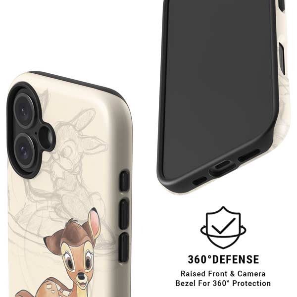 Disney Bambi Sketched Portrait iPhone 16 Plus Magsafe Impact Case