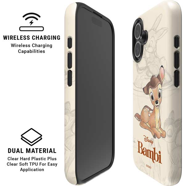 Disney Bambi Sketched Portrait iPhone 16 Plus Magsafe Impact Case