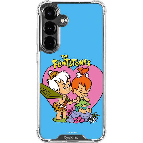 The Flinstones Bamm-Bamm and Pebbles Galaxy S26 Clear Case