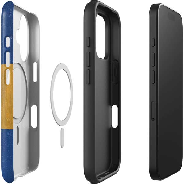 Barbados Flag Distressed iPhone 16 Magsafe Impact Case