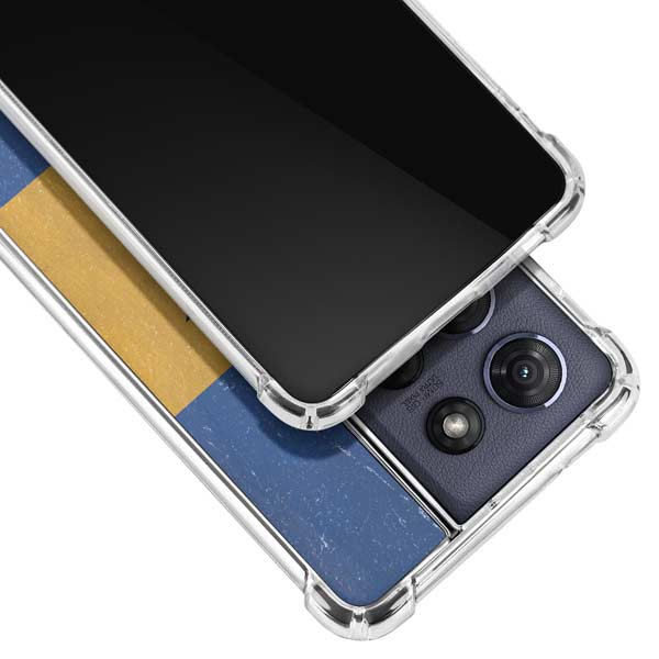 Barbados Flag Distressed Moto G 5G (2025) Clear Case