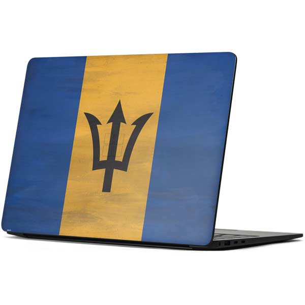 Barbados Flag Distressed Surface Laptop 7 15in Skin