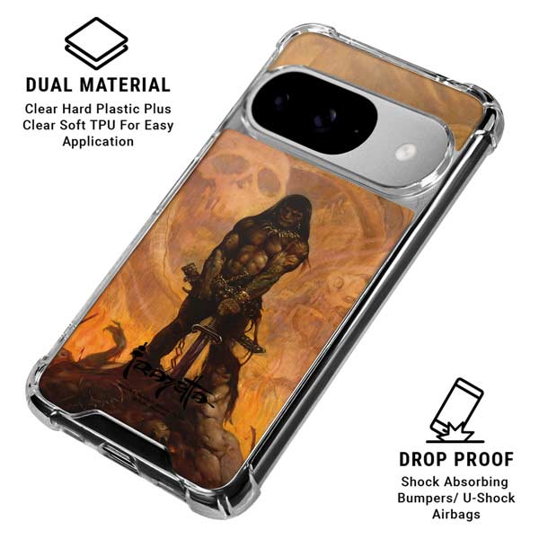 Barbarian by Frazetta Google Pixel 10 Clear Case