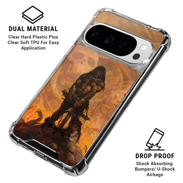 Barbarian by Frazetta Google Pixel 10 Pro Clear Case