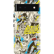 DC Comics Batman Batgirl Vintage Action pose pattern Pixel Cases