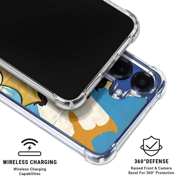 DC Comics Bombshells Batgirl- Fly Gotham City Airlines Galaxy S25 Plus Clear Case