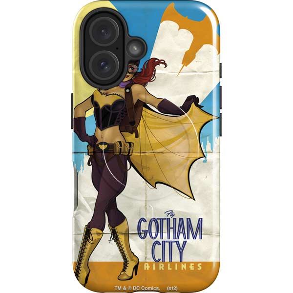 DC Comics Bombshells Batgirl- Fly Gotham City Airlines iPhone 16 Plus Magsafe Impact Case