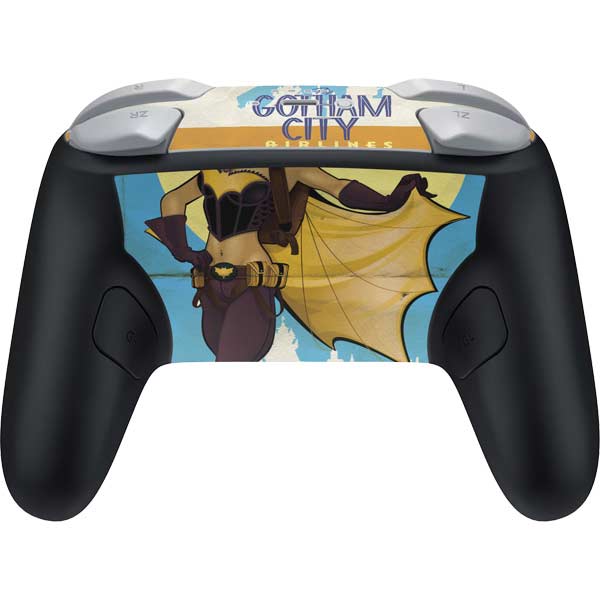 DC Comics Bombshells Batgirl- Fly Gotham City Airlines Nintendo Switch 2 (2025) Pro Controller Skin