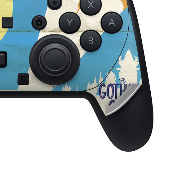 DC Comics Bombshells Batgirl- Fly Gotham City Airlines Nintendo Switch 2 (2025) Pro Controller Skin