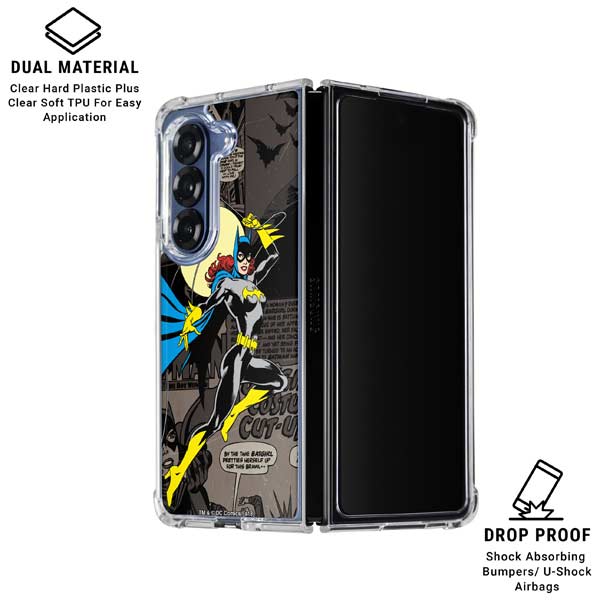 DC Comics Batgirl Classic Art Galaxy Z Fold7 Clear Case