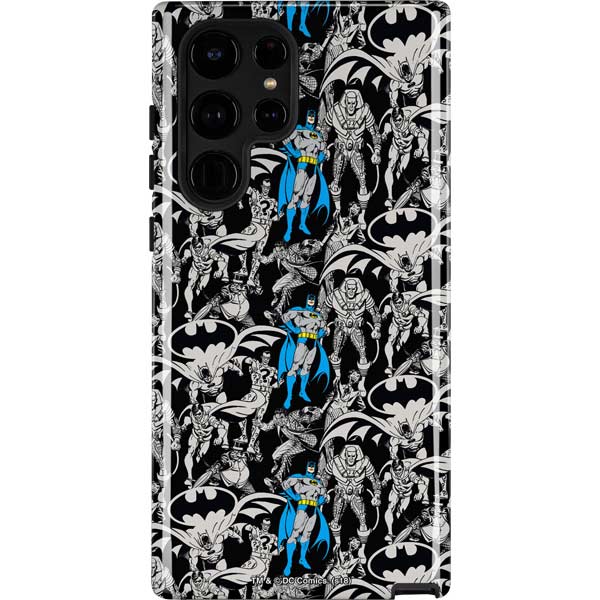 DC Comics Batman Characters Action Poses Print Galaxy S25 Ultra Impact Case