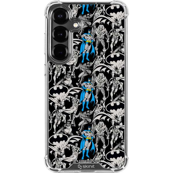 DC Comics Batman Characters Action Poses Print Galaxy S26 Clear Case