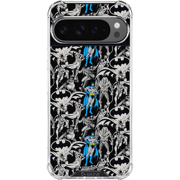 DC Comics Batman Characters Action Poses Print Google Pixel 10 Pro XL Clear Case
