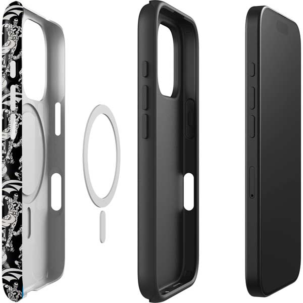 DC Comics Batman Characters Action Poses Print iPhone 16 Pro Magsafe Impact Case