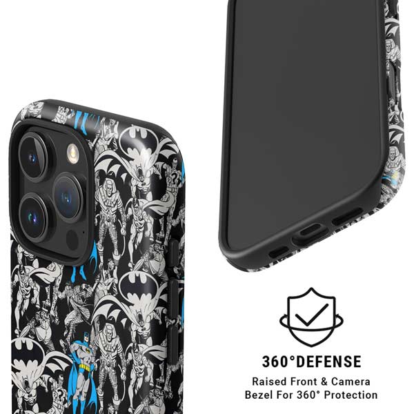 DC Comics Batman Characters Action Poses Print iPhone 16 Pro Magsafe Impact Case