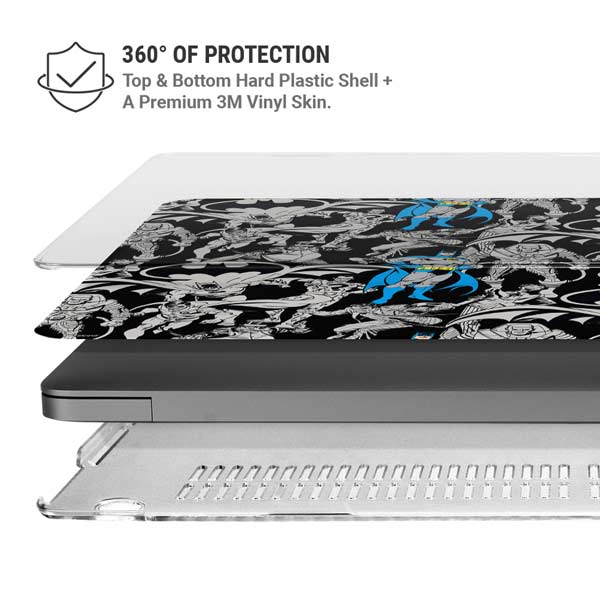 DC Comics Batman Characters Action Poses Print MacBook Pro 14in (2021-24) Case plus Skin
