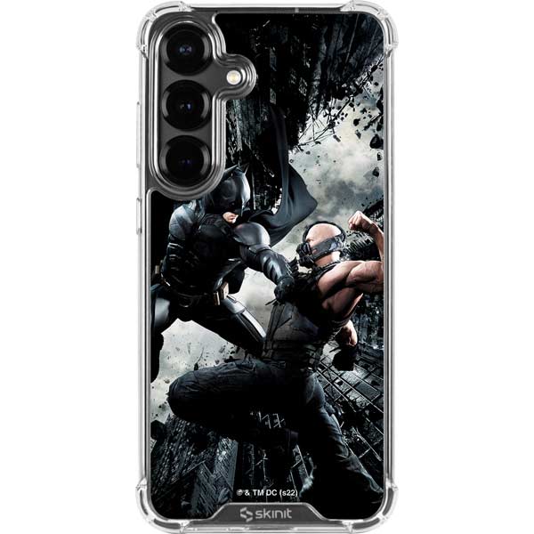 The Dark Knight Rises Batman and Bane Fighting Galaxy S26 Plus Clear Case