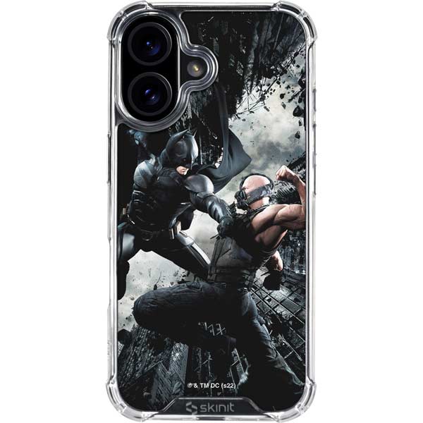 The Dark Knight Rises Batman and Bane Fighting iPhone 17 Clear Case
