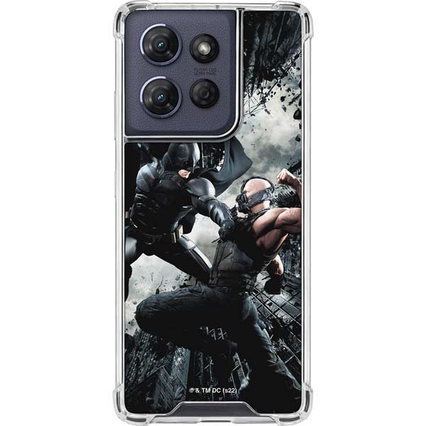 The Dark Knight Rises Batman and Bane Fighting Moto G Power 5G (2025) Clear Case