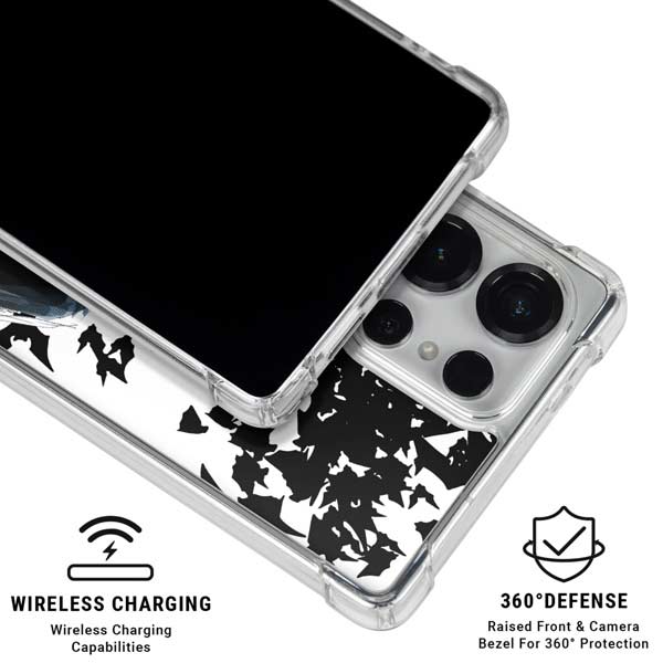 DC Comics Batman Holding batarang Art Galaxy S25 Ultra Clear Case