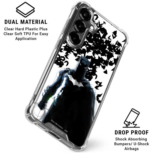 DC Comics Batman Holding batarang Art Galaxy S26 Plus Clear Case