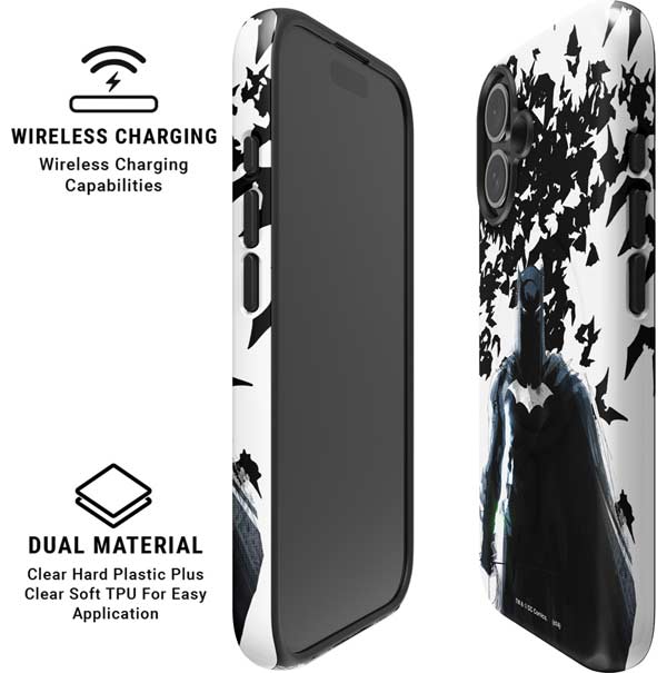 DC Comics Batman Holding batarang Art iPhone 16 Magsafe Impact Case