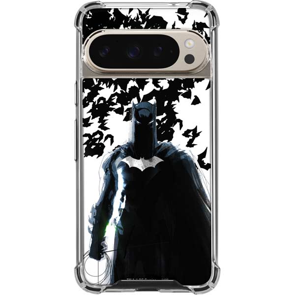 DC Comics Batman Holding batarang Art Pixel 9 Pro XL Clear Case