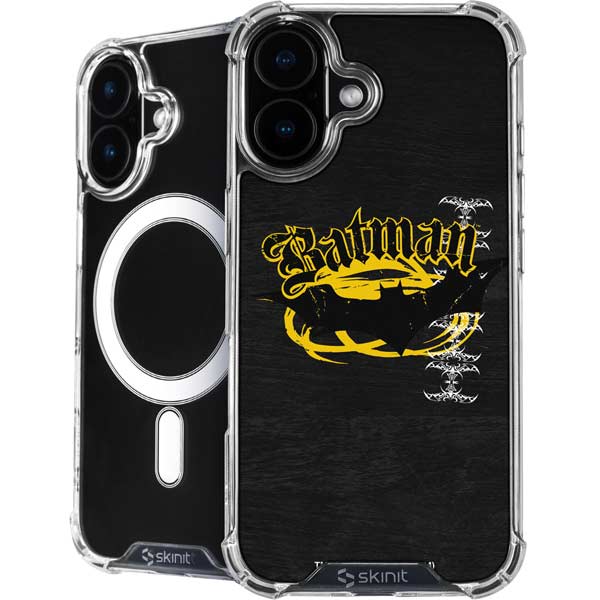 DC Comics Batman Dark Knight Logo Yellow & Black iPhone 17 MagSafe Case