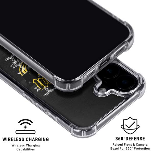 DC Comics Batman Dark Knight Logo Yellow & Black iPhone 17 MagSafe Case